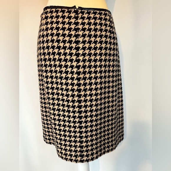 Talbots Yellow and Black Skirt Knee Length Skirt with Lining Size 8 - Picture 2 of 8